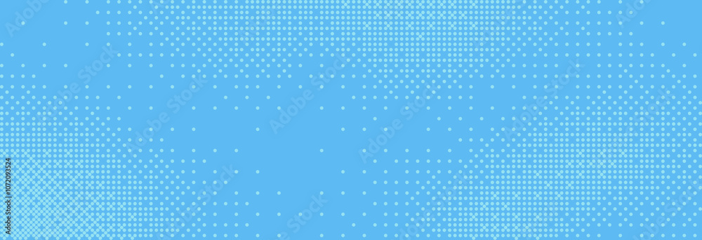 Poster Pixelated bitmap gradient texture. Retro pixel art 8 bit background in pastel blue colors. Vector abstract glitchy pattern.