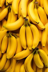 Background with lots of fresh banana, ideal for posters, banners, and flyers