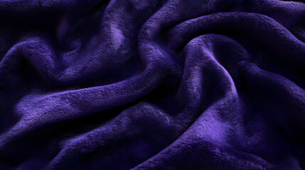 Future Dusk - Elegant Plush Fabric Texture with Deep Purple Tones for Trendy Designs and Textiles