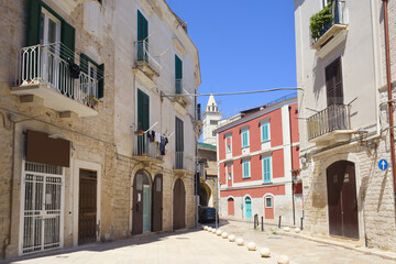 Vintage architecture in downtown in Trani, Apulia, Italy