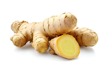 Fototapeta premium ginger on white background