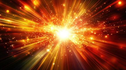 Intense Explosion of Light Rays in the Cosmos