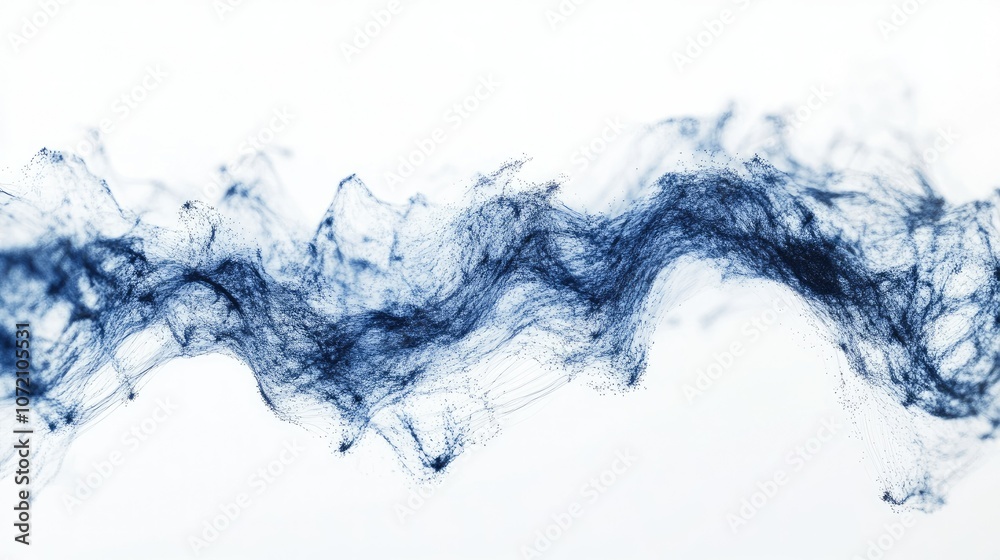 Poster dynamic isolated sound wave with pulsing effect