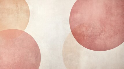 Fototapeta premium Soft Abstract Circles in Subtle Shades