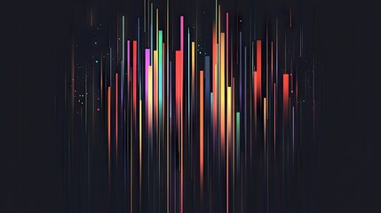 Minimalist Sound Wave Equalizer Art