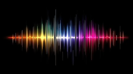 Vibrant Modern Sound Wave Equalizer Art