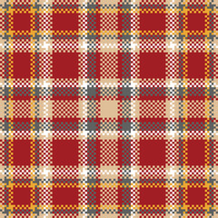 Tartan Pattern Seamless. Traditional Scottish Checkered Background. Traditional Scottish Woven Fabric. Lumberjack Shirt Flannel Textile. Pattern Tile Swatch Included.