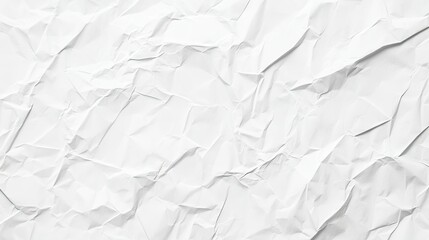 Obraz premium Textured White Crumpled Paper Background for Design