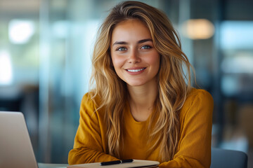 Caucasian business woman