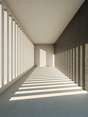 Fototapeta premium Large luxury modern bright interiors Living room mockup illustration 3D rendering image