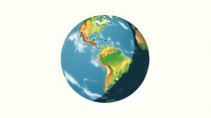 Fototapeta premium Minimalist Cracked Globe Representing Earth’s Vulnerability to Climate Change