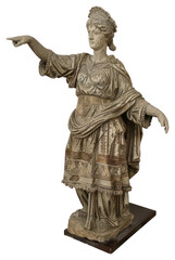 Roman goddess statue sculpture figurine person.