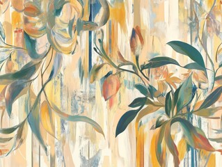 Abstract Floral Artwork