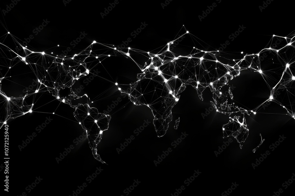 Poster A gothic-style network of data points connected by shadowy lines, with an eerie digital glow