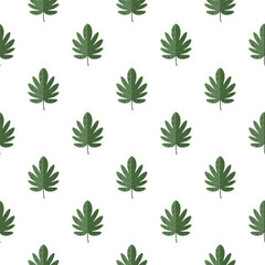vector seamless leaf pattern design, repeated pattern of leaf