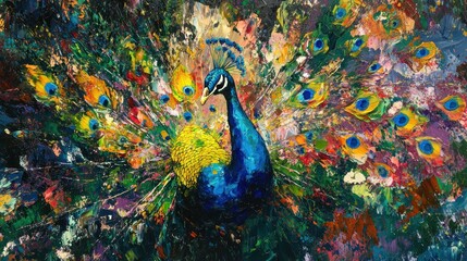 Peacock Painting