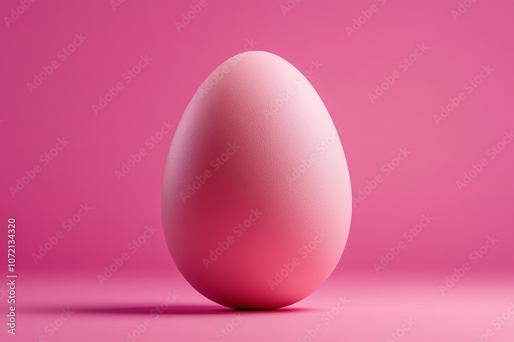 Poster minimalist design of a single easter egg with simple pastel colors and clean lines