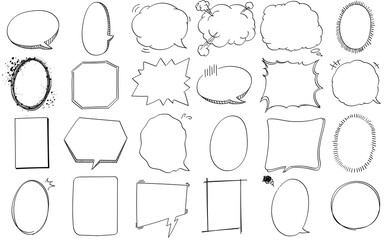 Obraz premium 漫画 吹き出し