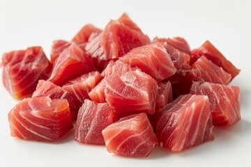 diced raw tuna