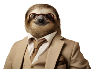 PNG Sloth portrait animal wildlife.