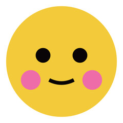 Blushing Smiley Face Emoji Icon

