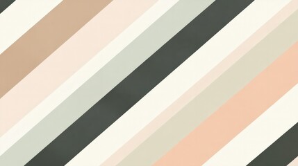 Obraz premium A minimalist seamless pattern with repeating diagonal stripes in muted tones, offering a modern and versatile design for packaging, fashion, or website backgrounds