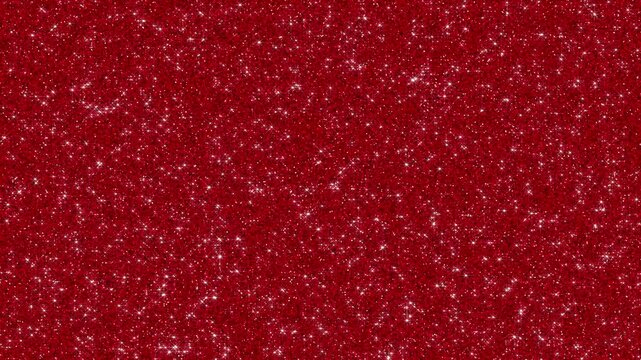 christmas red glitter texture shiny glowing stars animation, new year holiday and valentines day motion design element