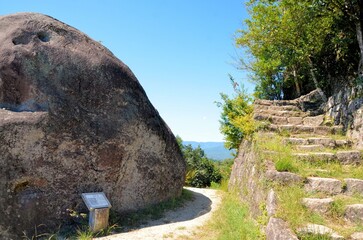 苗木城跡 馬洗岩