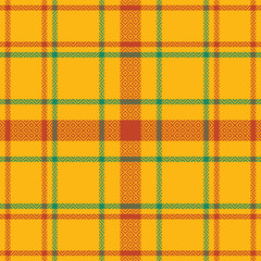 Scottish Tartan Plaid Seamless Pattern, Classic Scottish Tartan Design. Template for Design Ornament. Seamless Fabric Texture. Vector Illustration