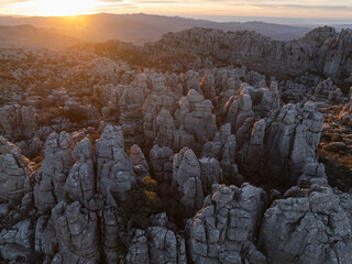 Torcal de Antequera desde punto de vista aéreo © Néstor Rodan