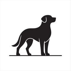 Dog silhouettes vector