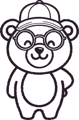 Obraz premium Creative animal vector illustration with a white background