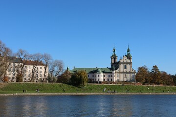 Obraz premium Saint Michael the Archangel and Saint Stanislaus the Bishop and Martyr Basilica, also known as Skałka, which means 