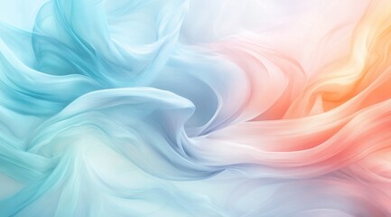 Fototapeta premium soft aqua swirls background, pastel colors, delicate 