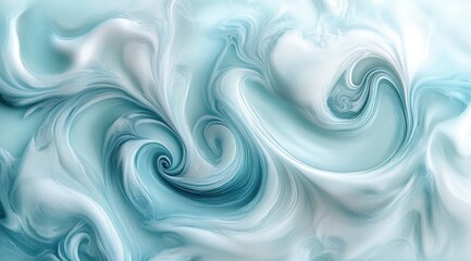 Obraz premium soft aqua swirls background, pastel colors, delicate 
