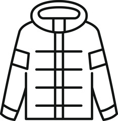 Comfortable winter jacket offering protection from cold weather, featuring a hood and long sleeves