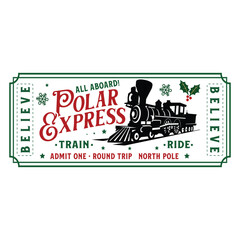 Polar Express Svg, Believe Polar Express Svg Bundle, North Pole Svg, Train Svg, polar express SVG