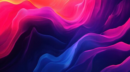 Fototapeta premium Abstract neon textures resembling flowing energy 