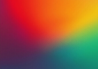 Obraz premium Abstract red blue orange purple green gradient banner vibrant colors grainy background web header poster designt, copy space