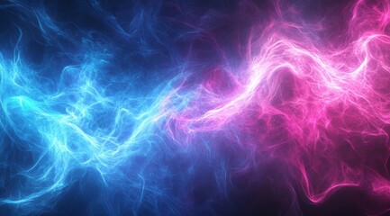 Obraz premium Abstract neon textures resembling flowing energy 