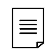 File icon black and white vector outline sign