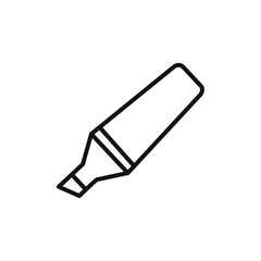 Highlighter icon black and white vector outline sign