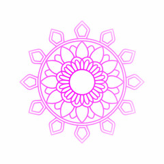 A hand-drawn mandala featuring delicate paisley and lotus motifs, layered in shades of blue and white on a watercolor-textured background