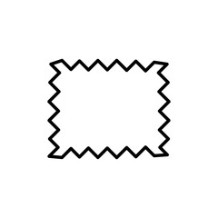 Swatch icon black and white vector outline sign