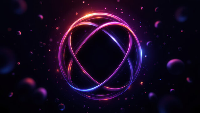 Ethereal digital art featuring a vibrant circular design with purple hues, suggesting a connection to cryptocurrency or blockchain technology.