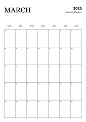 Monthly Planner March 2025