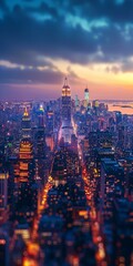 Fototapeta premium New York City Skyline at Dusk