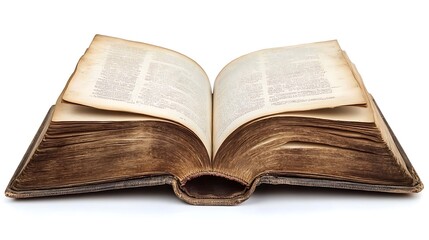 An open vintage book displaying yellowed pages, suggesting age and historical significance.