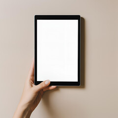 blank vertical tablet screen. tablet mockup