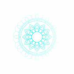 Intricately designed golden mandala with symmetrical patterns, inspired by traditional art